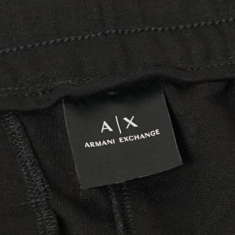 ARMANI EXCHANGE メンズ スウェットパンツ 8NZPSG Z9N1Z BLACK ブラック 1200