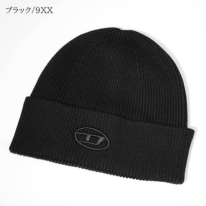 DIESEL メンズ レディース ニットキャップ K CODER FULLY B A04092 0DAOB クリーム 1AB ブラック 9XX
