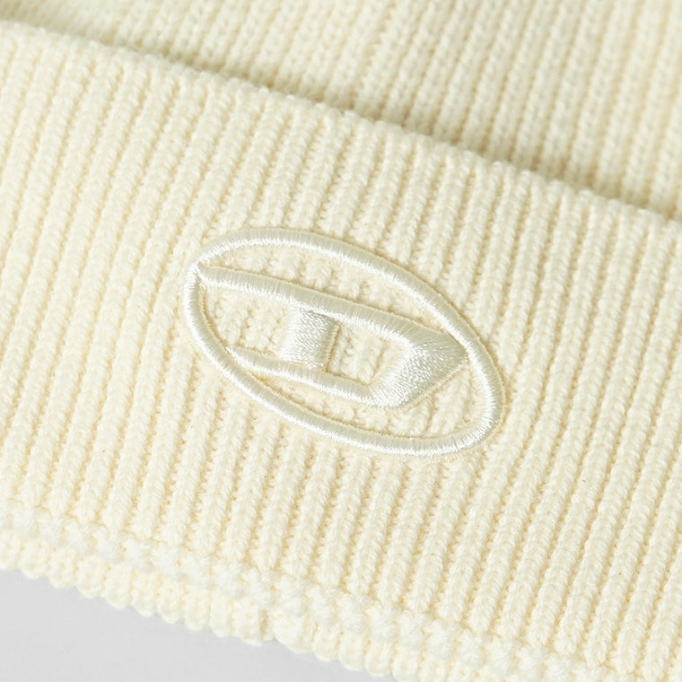 DIESEL メンズ レディース ニットキャップ K CODER FULLY B A04092 0DAOB クリーム 1AB ブラック 9XX
