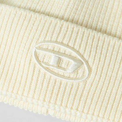 DIESEL メンズ レディース ニットキャップ K CODER FULLY B A04092 0DAOB クリーム 1AB ブラック 9XX
