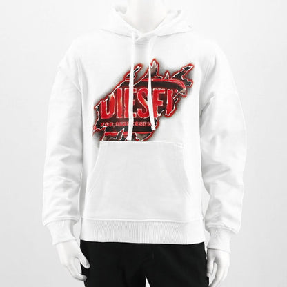 DIESEL メンズ パーカー S GINN HOOD E8 A09829 0BAWT ホワイト 100