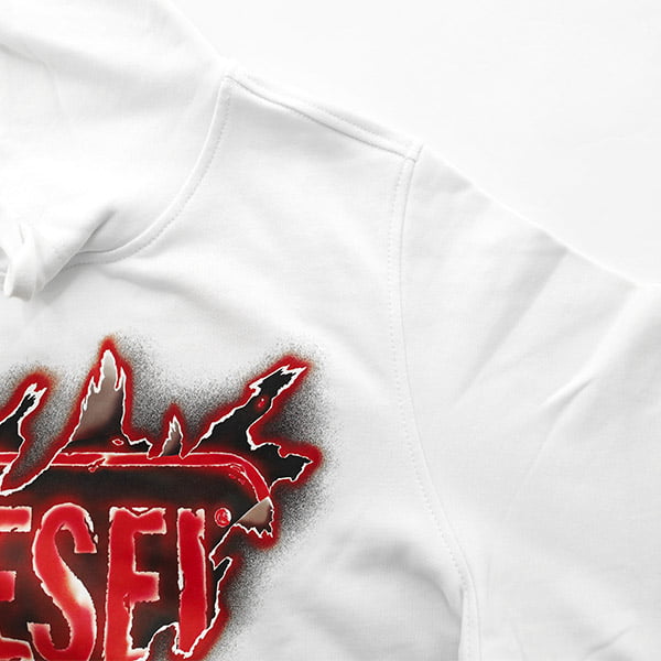 DIESEL メンズ パーカー S GINN HOOD E8 A09829 0BAWT ホワイト 100
