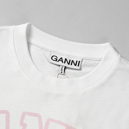 GANNI レディース Tシャツ WHITE ANIMALS PRINT T SHIRT A1050029 BRIGHT WHITE ホワイト 151