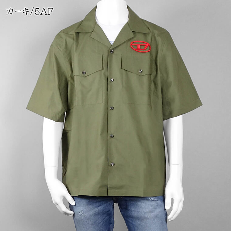DIESEL メンズ 半袖シャツ S MAC 22 B A10680 0PCAL 3カラー