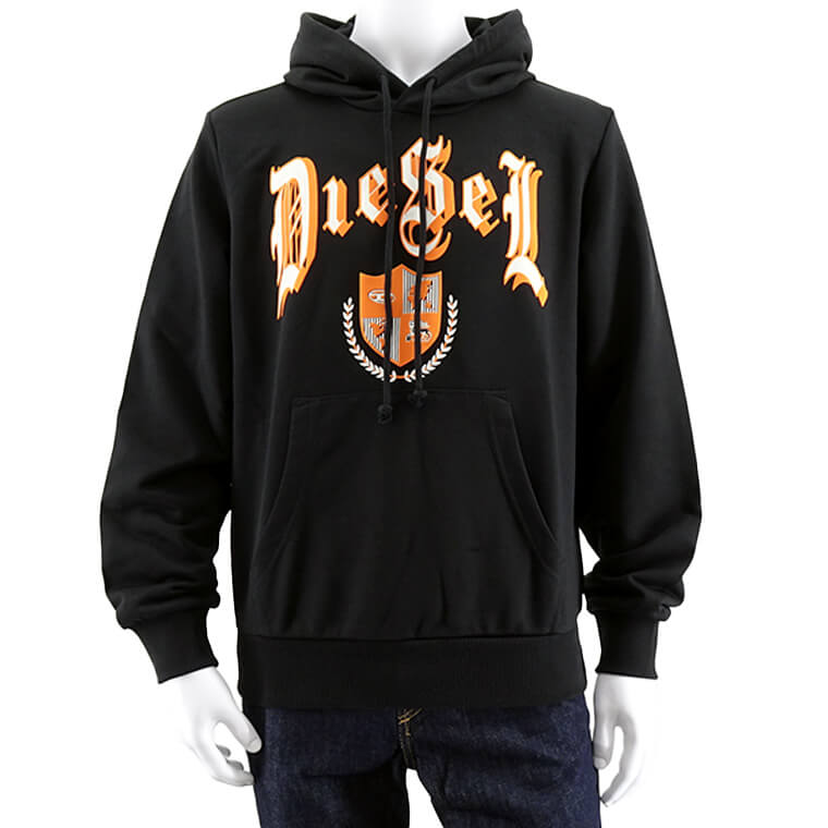 DIESEL メンズ パーカー S GINN HOOD K20 A11059 0HAYT ブラック 9XX