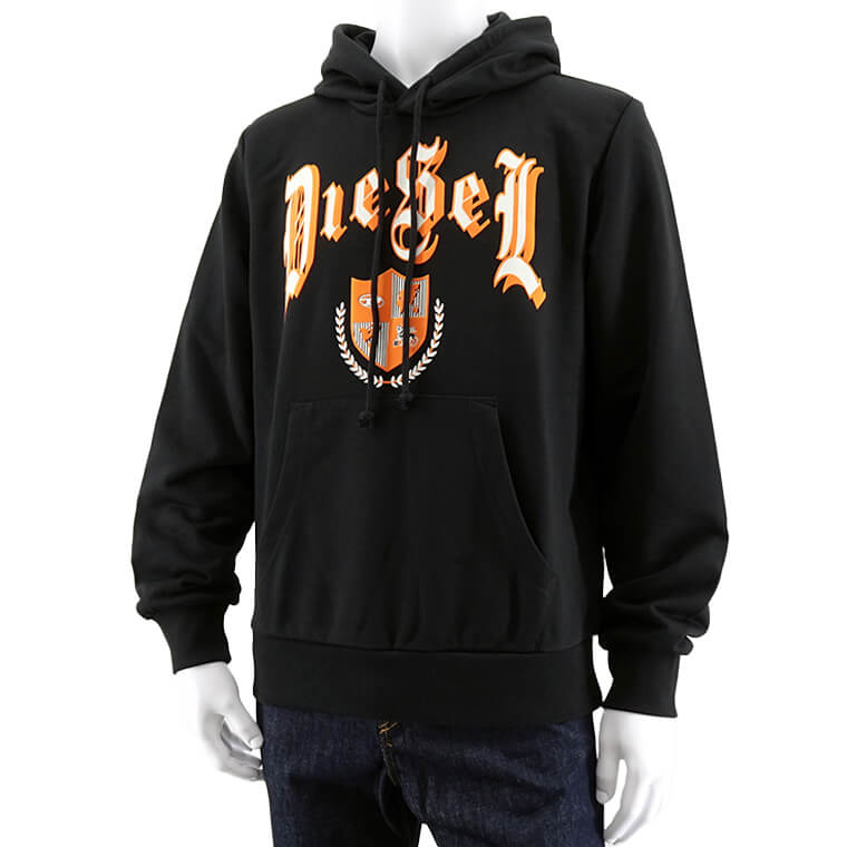 DIESEL メンズ パーカー S GINN HOOD K20 A11059 0HAYT ブラック 9XX