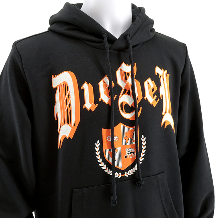 DIESEL メンズ パーカー S GINN HOOD K20 A11059 0HAYT ブラック 9XX