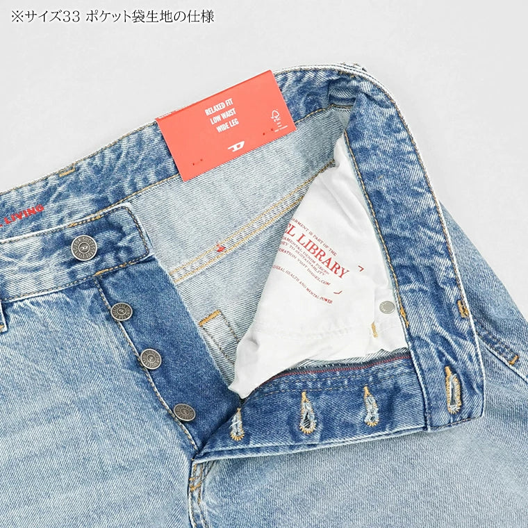 DIESEL メンズ ジーンズ 2001 D MACRO A12821 09I29 ウォッシュブルー 01