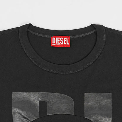 DIESEL メンズ 長袖Tシャツ T BOXT LS CIRCLE A14167 0NIAX ブラック 9XX