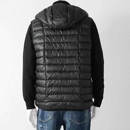 DIESEL メンズ ダウンベスト W TEMPLE JACKET A14718 0BHAZ ブラック 9XX