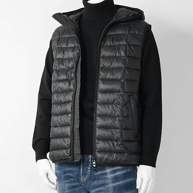 DIESEL メンズ ダウンベスト W TEMPLE JACKET A14718 0BHAZ ブラック 9XX
