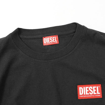 【SUMMER FINAL SALE】 DIESEL メンズ 長袖Tシャツ T BOXT LS LAB A14948 0NIAR ブラック 9XX