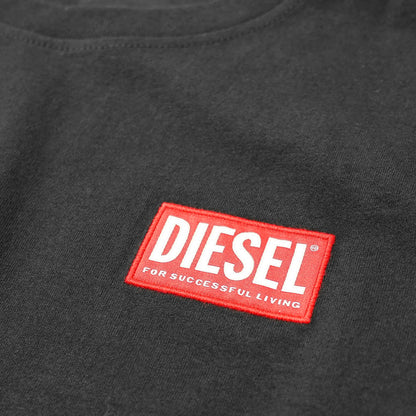 【SUMMER FINAL SALE】 DIESEL メンズ 長袖Tシャツ T BOXT LS LAB A14948 0NIAR ブラック 9XX