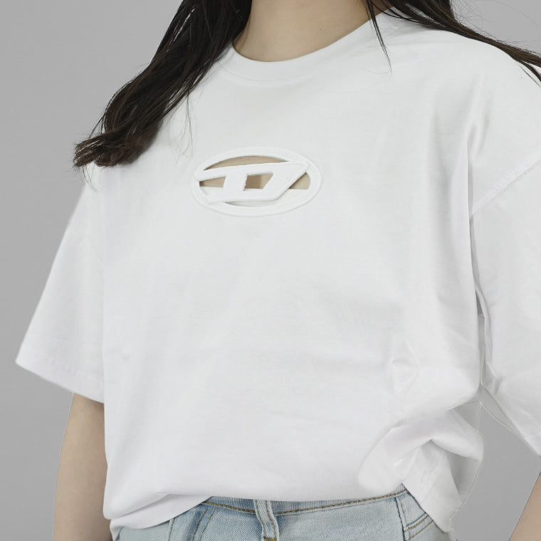 【SUMMER FINAL SALE】 DIESEL レディース Tシャツ T BUXT CROP OD A15096 0NIAX 2カラー