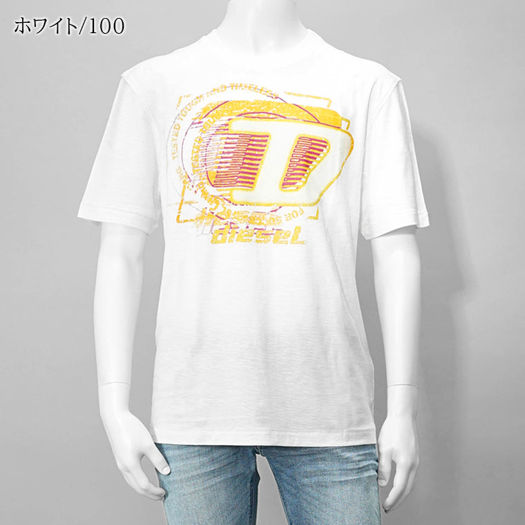 【SUMMER FINAL SALE】 DIESEL メンズ Tシャツ T ADJUST R11 A16430 0QKAP 2カラー