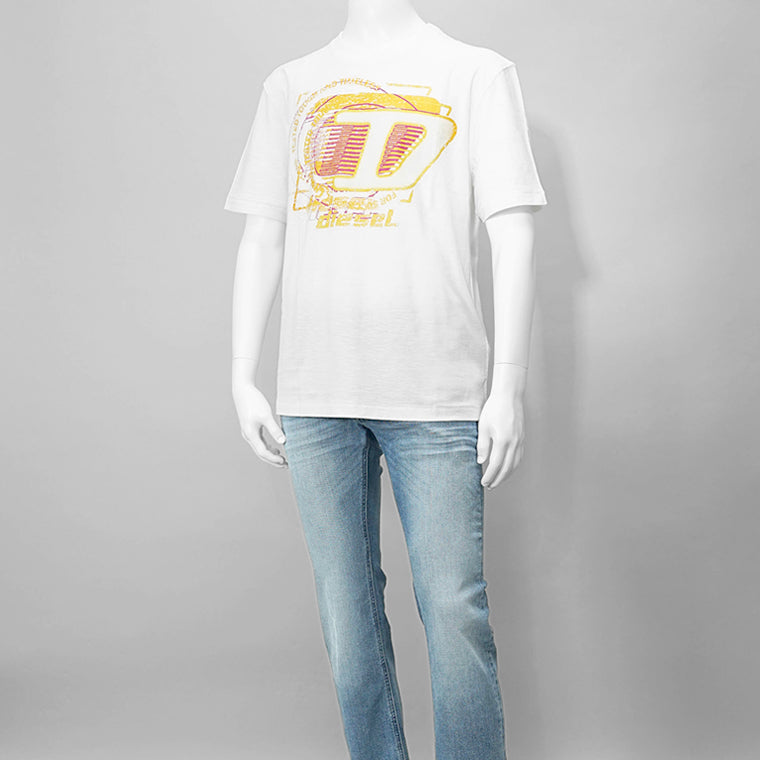 【SUMMER FINAL SALE】 DIESEL メンズ Tシャツ T ADJUST R11 A16430 0QKAP 2カラー