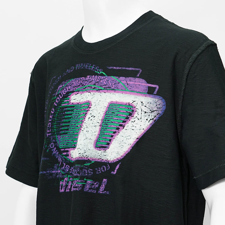 【SUMMER FINAL SALE】 DIESEL メンズ Tシャツ T ADJUST R11 A16430 0QKAP 2カラー
