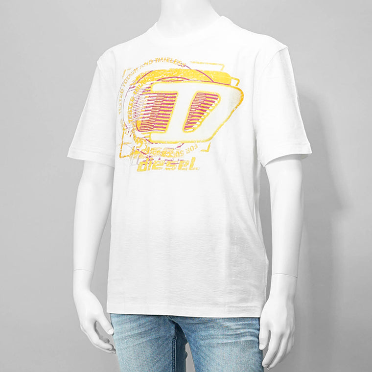 【SUMMER FINAL SALE】 DIESEL メンズ Tシャツ T ADJUST R11 A16430 0QKAP 2カラー