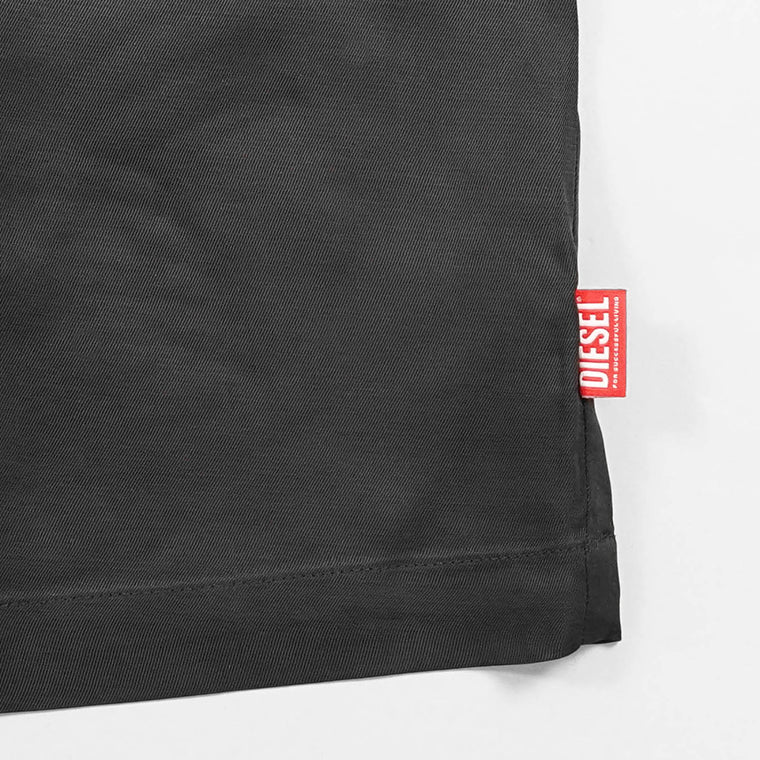 【SUMMER FINAL SALE】 DIESEL メンズ 半袖シャツ S KAROL A A16460 OKNAK ブラック 9XX