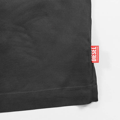 【SUMMER FINAL SALE】 DIESEL メンズ 半袖シャツ S KAROL A A16460 OKNAK ブラック 9XX