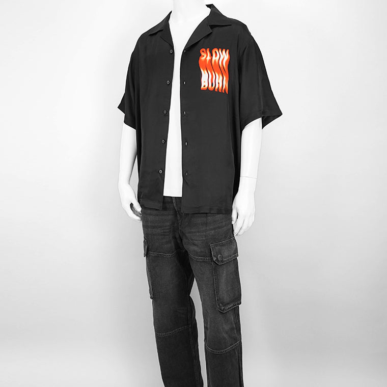 【SUMMER FINAL SALE】 DIESEL メンズ 半袖シャツ S KAROL A A16460 OKNAK ブラック 9XX