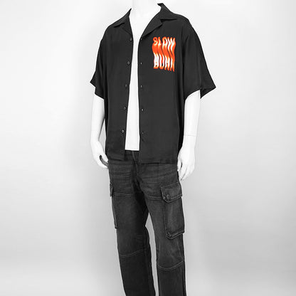 【SUMMER FINAL SALE】 DIESEL メンズ 半袖シャツ S KAROL A A16460 OKNAK ブラック 9XX