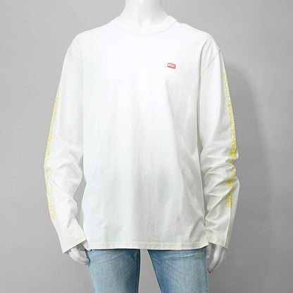【SUMMER FINAL SALE】 DIESEL メンズ 長袖Tシャツ T CRANE LS R1 A16627 0AKAK オフホワイト 141