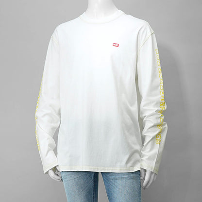【SUMMER FINAL SALE】 DIESEL メンズ 長袖Tシャツ T CRANE LS R1 A16627 0AKAK オフホワイト 141