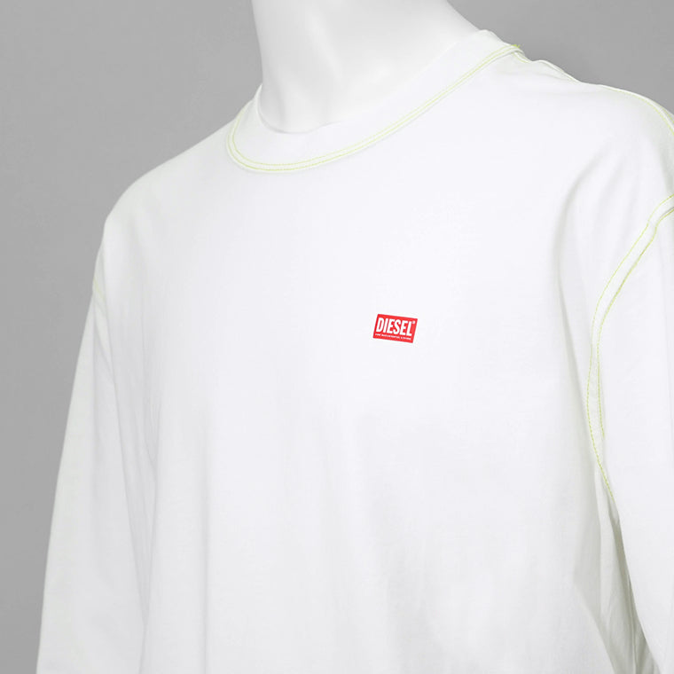【SUMMER FINAL SALE】 DIESEL メンズ 長袖Tシャツ T CRANE LS R1 A16627 0AKAK オフホワイト 141