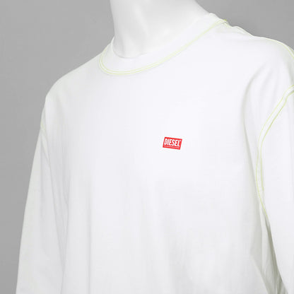 【SUMMER FINAL SALE】 DIESEL メンズ 長袖Tシャツ T CRANE LS R1 A16627 0AKAK オフホワイト 141