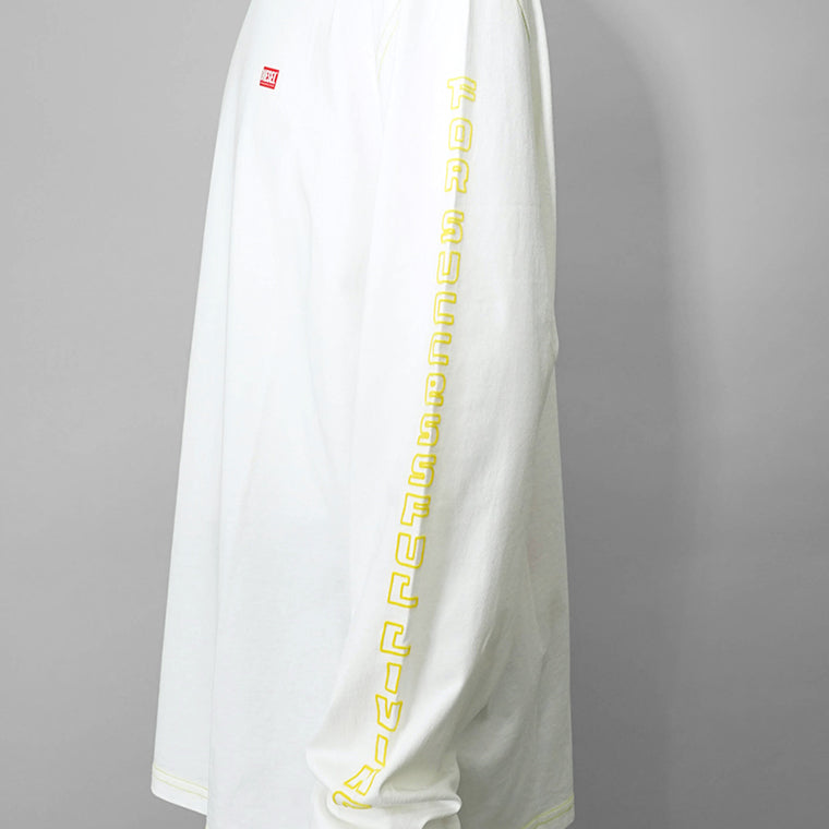 【SUMMER FINAL SALE】 DIESEL メンズ 長袖Tシャツ T CRANE LS R1 A16627 0AKAK オフホワイト 141