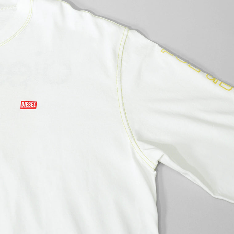 【SUMMER FINAL SALE】 DIESEL メンズ 長袖Tシャツ T CRANE LS R1 A16627 0AKAK オフホワイト 141