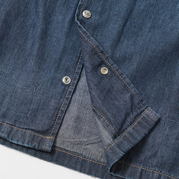 【SUMMER FINAL SALE】 DIESEL メンズ 半袖デニムシャツ D NABIL D A16957 0DBDB ウォッシュブルー 01