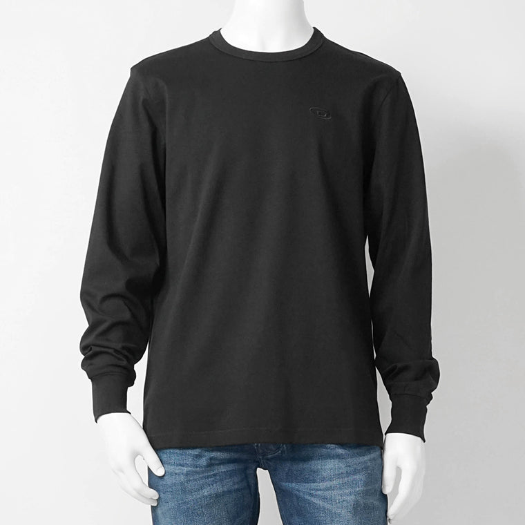 DIESEL メンズ 長袖Tシャツ T ADJUST LS SLITS R17 A18142 0AIJU ブラック 9XX