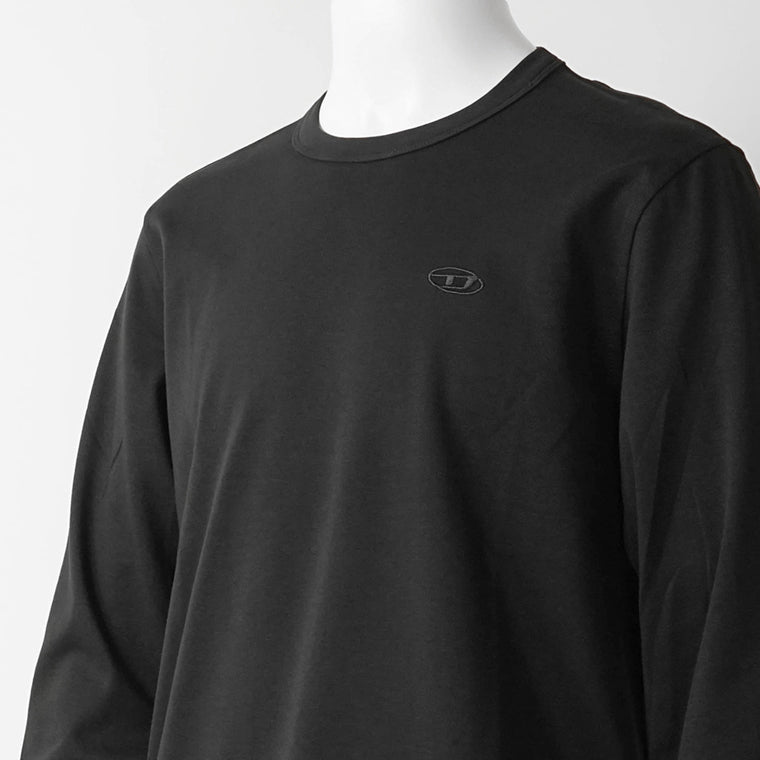 DIESEL メンズ 長袖Tシャツ T ADJUST LS SLITS R17 A18142 0AIJU ブラック 9XX