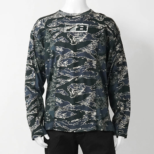 【2025AW FINAL CLEARANCE】 DIESEL メンズ 長袖Tシャツ T BOXT LS CURT A18499 0DLBM ブルー系 81EA