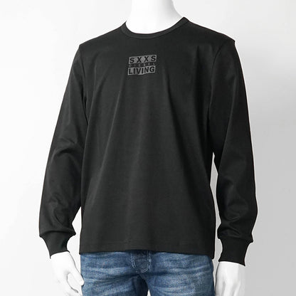 DIESEL メンズ 長袖Tシャツ T MADJUST LS T1 A18723 0PJBG ブラック 9XX