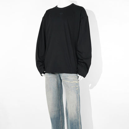 DIESEL メンズ 長袖Tシャツ T BOXT LS INT A19444 0AIJU ブラック 9XX