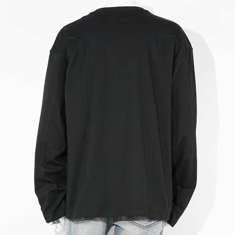 DIESEL メンズ 長袖Tシャツ T BOXT LS INT A19444 0AIJU ブラック 9XX