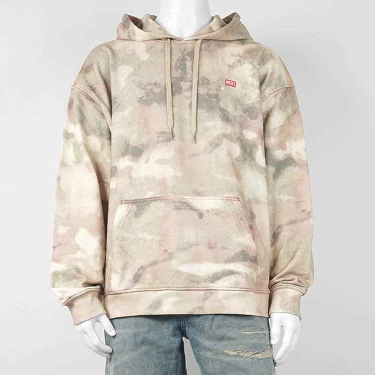 【2026SS SUMMER SALE】 DIESEL メンズ パーカー S BOXT HOOD V1 A20216 0WFCX カモフラベージュ 5DGA