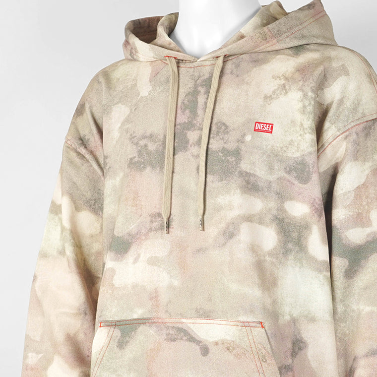 【2026SS SUMMER SALE】 DIESEL メンズ パーカー S BOXT HOOD V1 A20216 0WFCX カモフラベージュ 5DGA