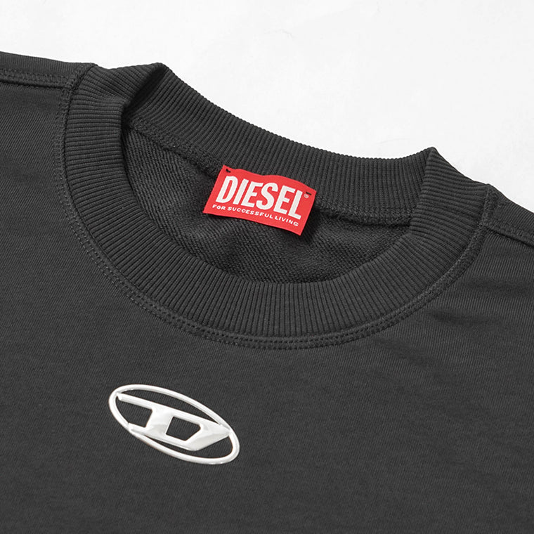 DIESEL メンズ スウェットシャツ S NORM IOD A20446 0BKBW ブラック 900