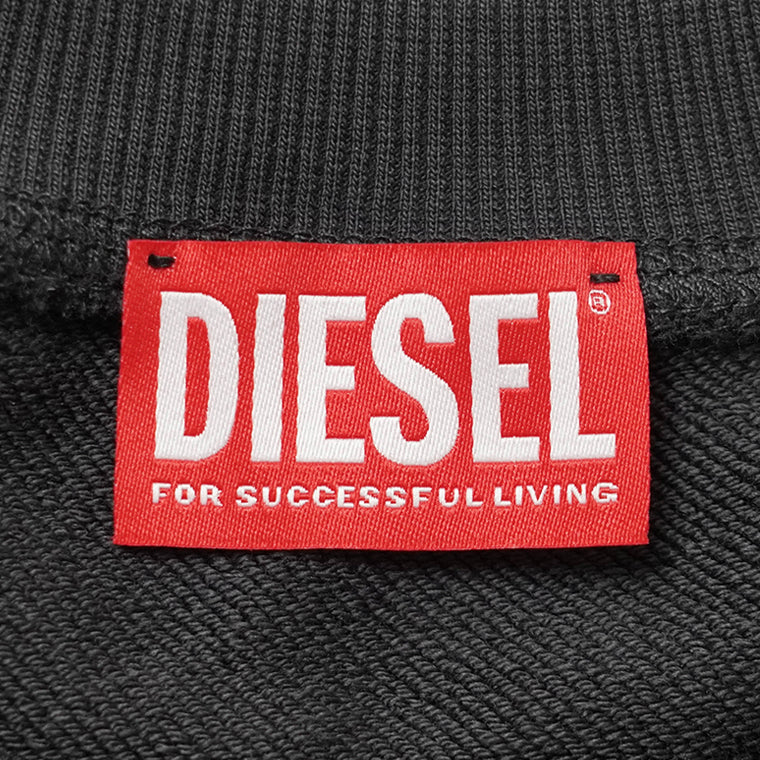 DIESEL メンズ スウェットシャツ S NORM IOD A20446 0BKBW ブラック 900