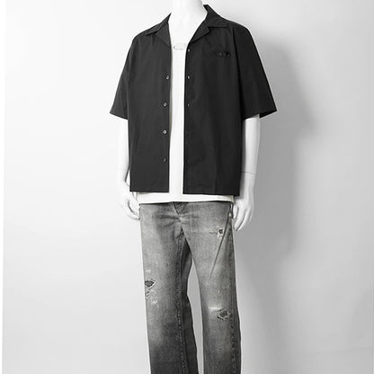 【SUMMER FINAL SALE】 DIESEL メンズ 半袖シャツ S MAC GSBH A20473 0GSBH ブラック 9XX
