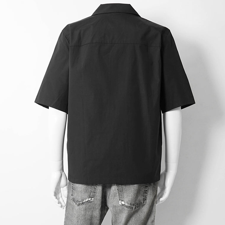 【SUMMER FINAL SALE】 DIESEL メンズ 半袖シャツ S MAC GSBH A20473 0GSBH ブラック 9XX