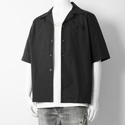 【SUMMER FINAL SALE】 DIESEL メンズ 半袖シャツ S MAC GSBH A20473 0GSBH ブラック 9XX