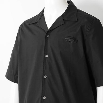 【SUMMER FINAL SALE】 DIESEL メンズ 半袖シャツ S MAC GSBH A20473 0GSBH ブラック 9XX