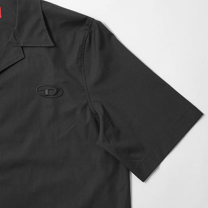 【SUMMER FINAL SALE】 DIESEL メンズ 半袖シャツ S MAC GSBH A20473 0GSBH ブラック 9XX