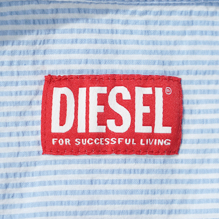 DIESEL メンズ シャツ S SIMPLY BKBZ A20475 0BKBZ ブルー ホワイト 85W