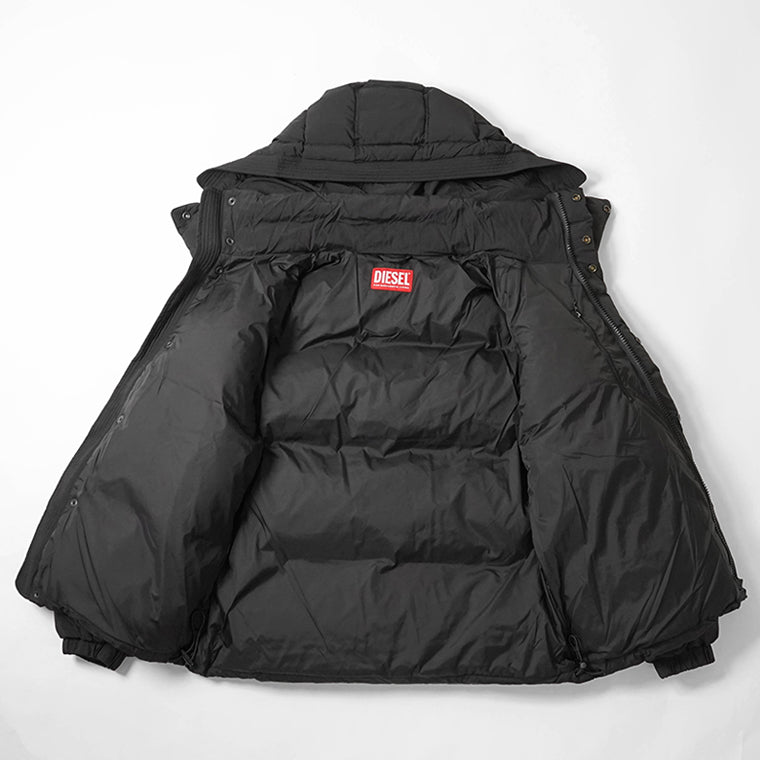 DIESEL メンズ ダウンジャケット W ROLFYS WRD A21764 0AEAI ブラック 9XX
